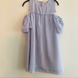 Cute cold shoulder mini dress